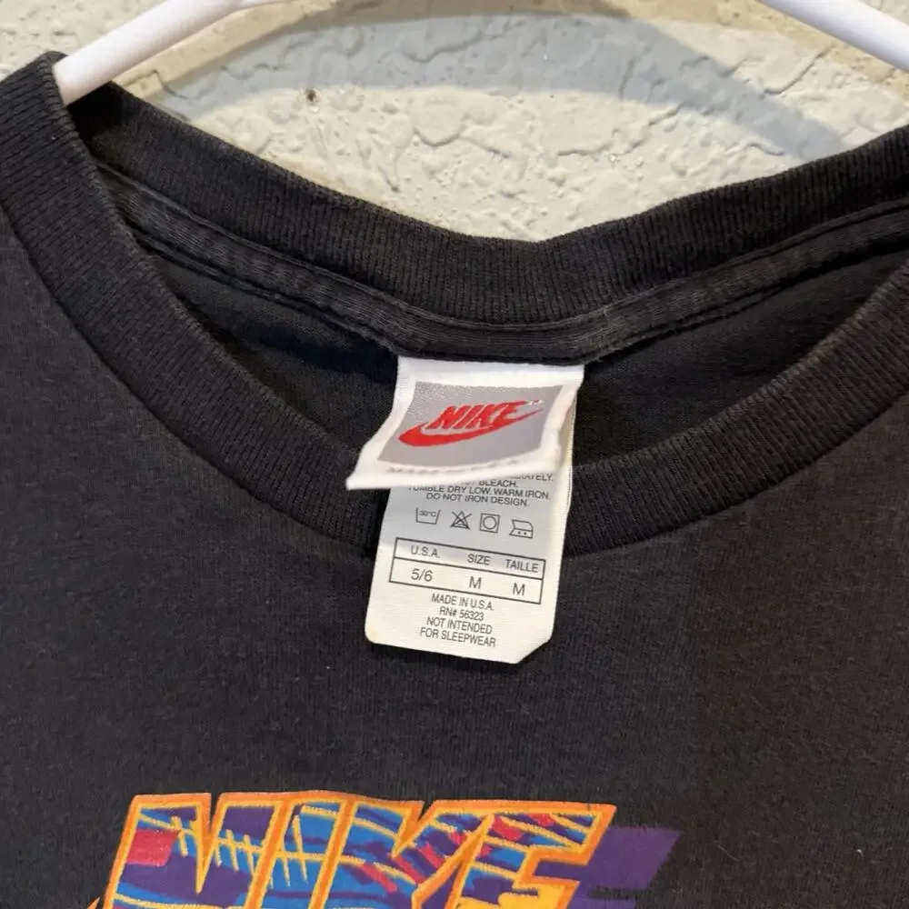 Vintage 90s RARE Kids Nike Designer‎ Sports Shirt Size Kids Medium